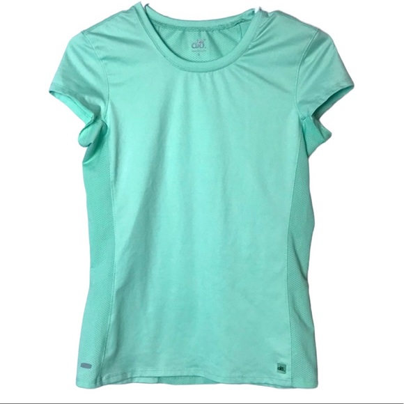 Alo Yoga Mint Green CoolFit Short Sleeve Athletic Tee Size Small